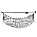40"-70" Ratcheting Cargo Load Bar for Pickup Truck Bed with 60"x24" Storage Net - Adjustable Load Lock Bars - Truck Bed Cargo Stabilizer Bar for Semi Trailers, SUV & Bed Divider
