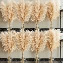 40" inch 40 Stems Natural Pampas Grass Decor Tall, pompas Grass, Tall Pampas Grass for Wedding, Party, Farmhouse, Boho Home Decor