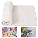 40" x 40" Monks Cloth for Punch Needle Rug Tufting Fabric with Marked Lines, Punch Needle Fabric for Gun Rug Tufting and Embroidery,White Punch Needle &amp; Tufting Cloth