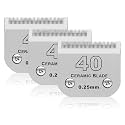 40# Dog Grooming Ceramic Blades,Compatible with Andis,Oster A5,Wahl KM10