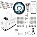 40’ High-Pressure Mist Cooling System Kit with Premium Edition Remote Pump W/App Control for Outdoor Usage – (.006" (Humid Climates) - 20 nozzles) (White 1/4" Tubing 40 ft)