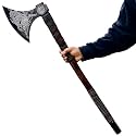 40 Inch Double-Headed Viking Axe, Real Functional Norse Battle Axe | Large Dane Berserker Axe, Scandinavian Prop Tool & Viking Gift for Him
