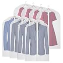 40 Inch Garment Bags 8 Pack Suit Bag for Hanging Clothes Dress Bag