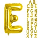 Gold Letter Balloons 40 Inch Large Letter E Balloon Aluminum