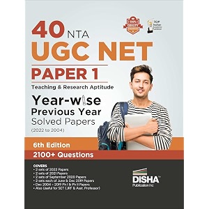 40 nta ugc net paper 1 year-wise previous year solved papers 2022 to 2004 6th edition  teaching amp research aptitude  pyqs question bank  national eligibility test 