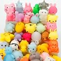 40 Pack Mochi Squishy Toys for Adults, Random Kawaii Squishies Animals