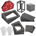 40 Pcs Welding Practice Kit, Premium Welding Coupons with Welding Attractor & Gloves for Beginners, Mild Steel Welding Practice Tools for Skill Development, Ideal for Mig, Tig Stick, Arc