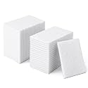 40 PCS White Non Woven Pads, Light Duty Scouring Pad, Abrasive Surface Scrubber, Non Scratch Scrubbing Pad, Multi Scouring Sponge for Home Workshop Cleaning Polishing(4 x 6 Inch)
