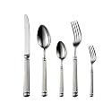 40 Piece Silverware Set for 8 Roman Column Luxury 18/10 Stainless Steel Flatware Cutlery Set Mirror Polished Forks Spoons and Knives Set Utensils Sets for Home Kitchen Restaurant Gift Box Packing