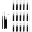 40Pcs Interdental Brush Braces Oral Clean Floss Tool Black Dental Toothpick