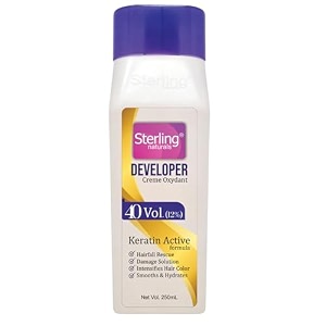 40 volume hair developer 12  professional crme oxidant with keratin active  250ml  high-lift formula for intense color hairfall rescue amp damage protection