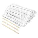 400 Count Individually Wrapped Coffee Stirrers, 5.5 Inch Wooden Stir Sticks