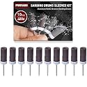 400 Grit Sanding Sticks,10 Pcs Sanding Drums for Dremel Rotary Tool