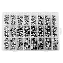 400 Pcs 24 Values Electrolytic Capacitors Assortment Kit 24 Different Types SMD Bypass Low Frequency Aluminum with Storage Box 1uF - 1000uF
