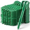 400 Pcs 4" Landscape Stakes Sod Staples Bulk Plastic Lawn Garden