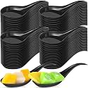 400 Pcs Appetizer Spoons,4. 7 x 1.2 Inch Disposable Mini Tasting Spoons Parties for Wedding, Bridal Shower,Tasting Spoon Bulk for Desserts,Soup, Sushi, Ice Cream (Black)