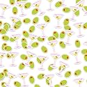 Watersay 400 Pcs Martini Confetti Pink, Olive Party Table Scatter