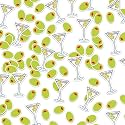 Watersay 400 Pcs Martini Confetti Classic, Olive Party Table Scatter