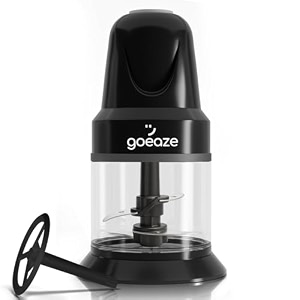 electric chopper 400 watts twin blade technologies vegetable chopper cutter 100 pure copper motor chop mince dice stainless steel blade 500 ml one touch operation black
