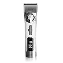 4000mAh Professional Dog Grooming Clippers 12H Runtime Low Noise Cordless Pet Hair Trimmer Heavy Duty Electric Dog Shaver for Thick Curly Hair Rechargeable Dog Clippers Kit for Home Salon(White