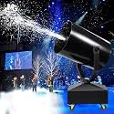 4000W Wedding Party Stage, 120 Degrees Shaking Head Snowflake Machine, Spray 15-20 Meters & Coverage Area 150㎡, Adjustable Snowflake Size, Suit for Outdoor Indoor Party Stage Birthday
