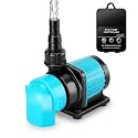 400GPH Aquarium Return pump with LCD display controller, 15W DC 24V aquarium pump for saltwater freshwater aquarium,fish tank,sump,20 speeds ECO Quiet Submersible and inline pump