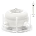 400ml Silicone Multi-Pet Milk Feeder, with 5 Nipples(White)