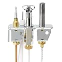 4021-732 Natural Gas Pilot Assembly for Heatilator, Quadra-Fire and Heat N Glo Fireplaces, 25660 Pilot Assembly with Thermocouple Thermopile Replacement Parts for Heatilator GNDC33, GNDC36