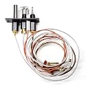 4021-736 Natural Gas Pilot Assembly for Heatilator, Heat N Glo, Quadrafire Fireplaces, 485-510A, 2103-010 Pilot Assembly Gas Fireplace Replacement Parts with Thermocouple Thermopile