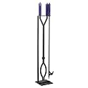 40in Heavy Duty Fire Pit Tools Set, Wrought Iron
