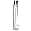 40in Stainless Steel Fire Pit Tool Set with Stand