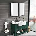 40in. W x 30 in. H LED Large Rectangular Aluminum Alloy Mount Medicine Cabinet with Mirror XU187