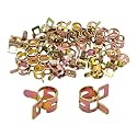 40Pcs 1/3inch Spring Band Type Fuel Hose Clamps, 8mm Silicone Vacuum Hose Pipe Clamp Fasteners, Water Pipe Air Tube Clamps, Fit 8.6-9.5mm OD Hose