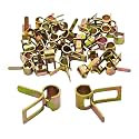 40Pcs 1/6inch Spring Band Type Fuel Hose Clamps, 4mm Silicone Vacuum Hose Pipe Clamp Fasteners, Water Pipe Air Tube Clamps, Fit 4.3-4.5mm OD Hose