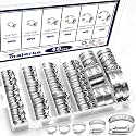 40PCS 304 Stainless Steel Hose Clamps Assortment Kit