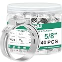 OURU 40PCS 5/8 Pex Crimp Rings, 304 Stainless Steel Pex Fittings