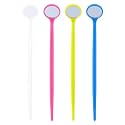 40PCS Disposable Dental Inspection Mirror with 6.3" Handle, Anti-Fog Mouth Mirror Teeth Oral Care Tools Checkers for Dentist, Household and Home Use - 4 Colors