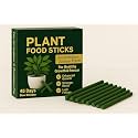 40Pcs Green Plant Food Sticks, Natural Fertilizer For Indoor &amp; Outdoor Plants, Magic Growth Booster For Home Garden, Healthy Flower Food For Potted Plants (40pcs-Plant Stick)
