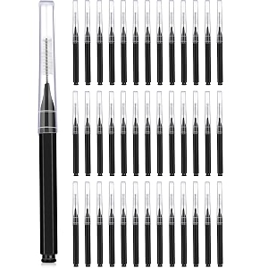40pcs interdental brush for teeth interdental brush head oral dental hygiene dental floss flosser for teeth tooth cleaning tool black - manual adult