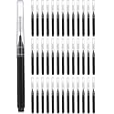 40PCS Interdental Brush For Teeth, Interdental Brush Head Oral Dental Hygiene Dental Floss Flosser For Teeth Tooth Cleaning Tool, Black - Manual, Adult