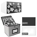 40pcs Magnetic Sheets for Dies Storage with Box, 20 Sheets + 20 Bags