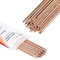 40pcs Phos Copper Brazing Rods BCuP-2 1/2 LB Diameter 5/64" Air Self Fluxing Welding Brass Brazing Rod Sticks TIG Arc Pipes for Air-Conditioning,Refrigerating,Electrical Machine HVAC