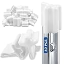 40PCS Safe T Shaped Post Caps,White T-Post Safety Vinyl Fence Post Cap,Protector Cover for T Post End Protection