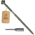 40PCS Timber Screws 5/16 x 14 Inch, Heavy Duty Lag Screws, Lag Bolts