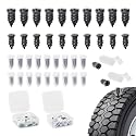 40Pcs Tire Repair Plug Kit,2 Size Fast Repair Tire Screw with Rubber Surface,Vacuum Tyre Repair Nail for Motorcycle,Car,Truck,Tractor,Electric Bike, JY00023