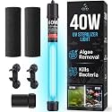 40W UV Water Clarifier with 17ft Cable for 300-3000 Gallon Aquariums, Ponds & Pools - Professional UV Clarifier for Green Water Control in Koi Ponds, Fish Tanks, Spas & Cold Plunge