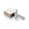 40x40mm Stainless Steel Manual Linear Stage, High Precision Cross Roller Guide Slide Table for Lab & Industrial Use XSG40-A