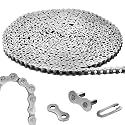 #41 20 ft Roller Chain for Gate Openers Carbon Steel Operator Chain Electric Automatic Sliding Gate Opener Garage Hanger Door Karts Bike