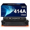 414A Compatible Toner Cartridge Replacement for HP 414A W2020A 414X W2020X Works with M454 M454dw M454dn MFP M479 M479fdw M479fdn M479dw M455dn M480f Printer W2020A (1 Black)