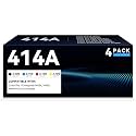 414A Toner Cartridge Replacement for HP 414A Toner Cartridges with HP Color LaserJet Pro MFP M479fdw M479fdn M479dn M479 M454dw M454dn M480f M455dn Printer Ink W2020A (with Chip, 4 Pack)